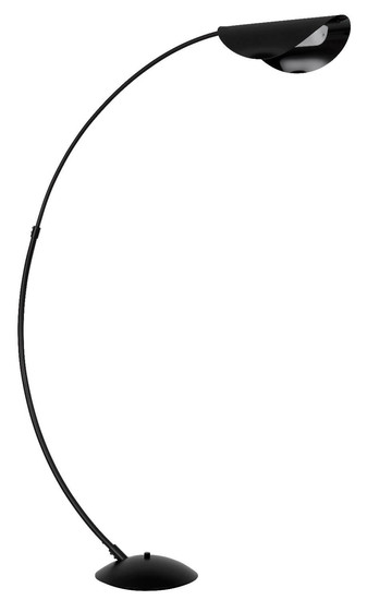 Globo LED Stehleuchte Robles 20W dimmbar warmweiss Schwarz matt rauchfarben Metall 182cm