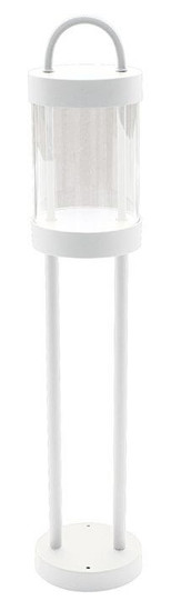 Globo LED Sockelleuchte Lunden 8W IP54 warmweiss Weiß Aluminium Metall 65cm