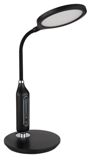 Globo Fruggy LED Tischleuchte 9W CCT Schwarz Matt Memoryfunktion Ø15cm 58435B