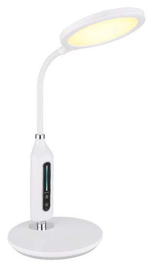Globo LED Tischleuchte Fruggy 9W dimmbar CCT warm-/neutral-/tageslichtweiss Weiß matt 41x30cm