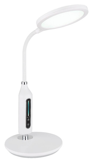 Globo LED Tischleuchte Fruggy 9W dimmbar CCT warm-/neutral-/tageslichtweiss Weiß matt 41x30cm