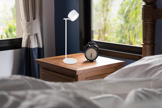 Globo Jorje LED Tischleuchte 4,50W CCT Weiß Matt, Metall Memoryfunktion Ø7,3cm 58436W