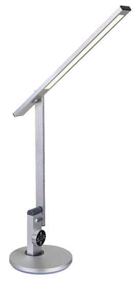 Globo LED Tischleuchte Solana 12W dimmbar CCT warm-/neutral-/tageslichtweiss 90Ra Aluminium Gebürstet 63,5x50cm