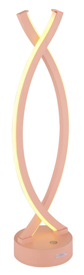 Globo Hela LED Tischleuchte 1W Warmweiß Pfirsichfarben Matt 41cm 58457P