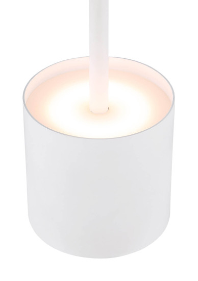 Globo Dixon LED Tischleuchte 1,50W Warmweiß Weiß Matt Ø9,3cm 58487W