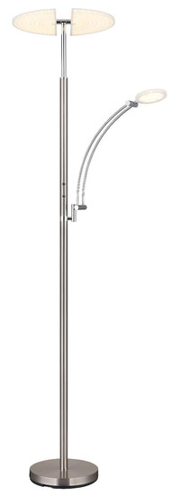 Globo LED Deckenfluter Tirana 40W dimmbar CCT warm-/neutral-/tageslichtweiss Nickel matt Metall 183cm