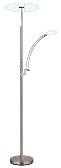 Globo LED Deckenfluter Tirana 40W dimmbar CCT warm-/neutral-/tageslichtweiss Nickel matt Metall 183cm