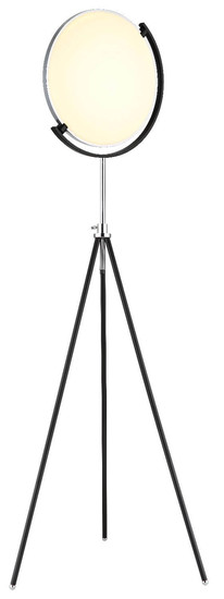 Globo LED Stehleuchte Miro 24W dimmbar Fernbedienung CCT warm-/tageslichtweiss Schwarz matt Metall Aluminium 168cm