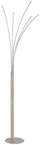 Globo LED Stehleuchte Bizzy 36W dimmbar warmweiss Sandfarben matt Metall Aluminium 187cm