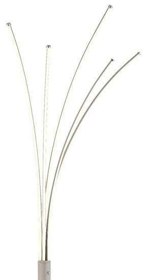 Globo LED Stehleuchte Bizzy 36W dimmbar warmweiss Sandfarben matt Metall Aluminium 187cm