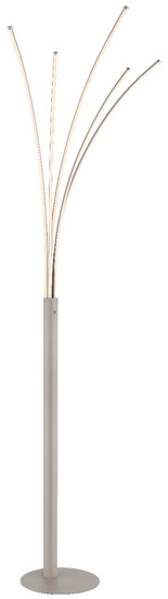 Globo LED Stehleuchte Bizzy 36W dimmbar warmweiss Sandfarben matt Metall Aluminium 187cm