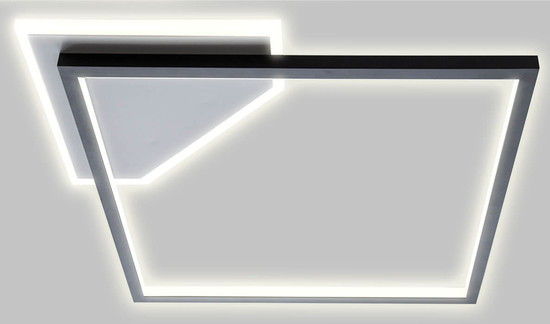 Globo Oslo LED Deckenleuchte 2-fach 24W Schwarz Matt, Metall 5,7cm 60354208