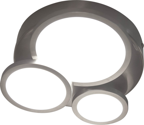 Globo Neo Deckenleuchte 3-fach 25W Silberfarben, Metall 7,4cm 61400301