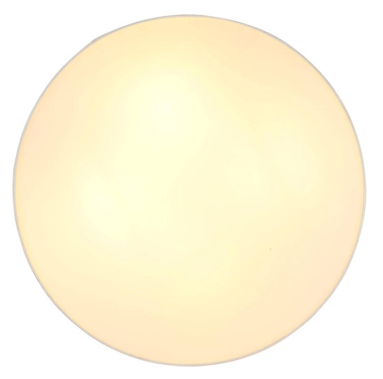 Globo Deckenleuchte Jule 4-flammig E27 Weiß matt beige Metall Leinen Ø58cm