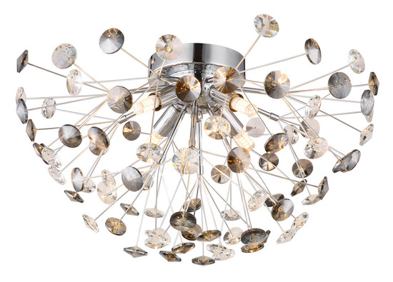 Globo Katrina G9 Deckenleuchte 4-fach 3,50W Warmweiß Verchromt, Metall Ø45cm 64135DC