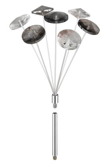 Globo Katrina G9 Deckenleuchte 4-fach 3,50W Warmweiß Verchromt, Metall Ø45cm 64135DC