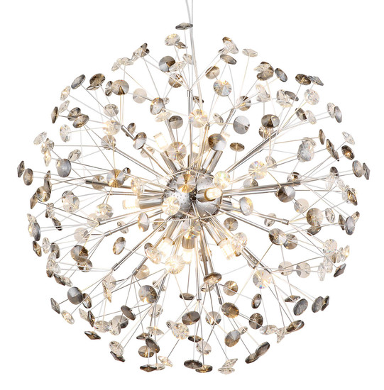 Globo Katrina G9 Luster 9-fach 3,50W Warmweiß Verchromt, Metall Ø60cm 64135H2C