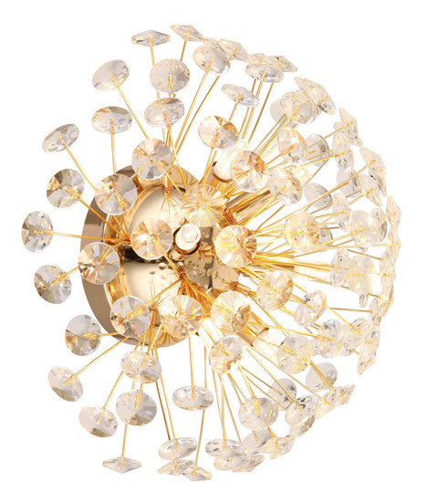 Globo Katrina G9 Wandleuchte 6-fach 3,50W Warmweiß Goldfarben, Metall Ø40cm 64135W