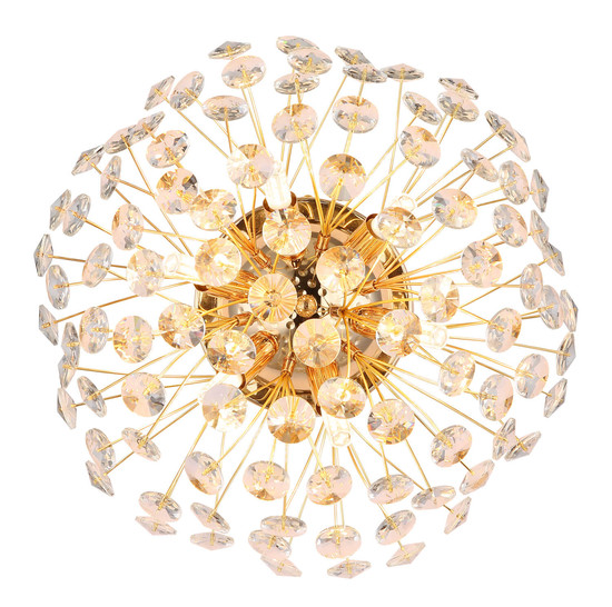 Globo Katrina G9 Wandleuchte 6-fach 3,50W Warmweiß Goldfarben, Metall Ø40cm 64135W