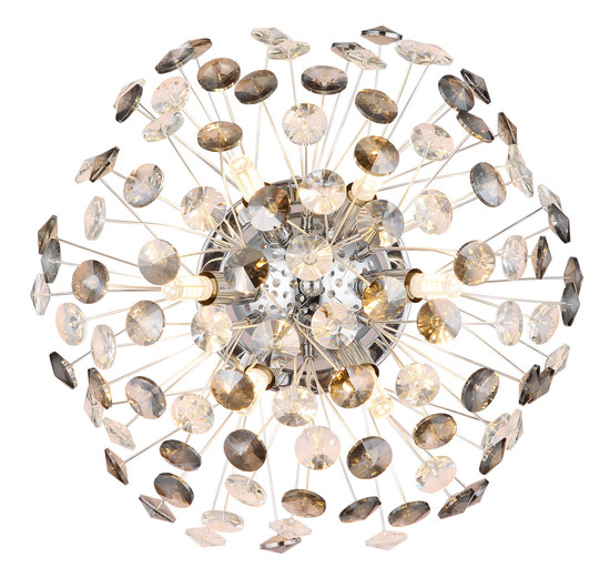 Globo Katrina G9 Wandleuchte 6-fach 3,50W Warmweiß Verchromt, Metall Ø40cm 64135WC