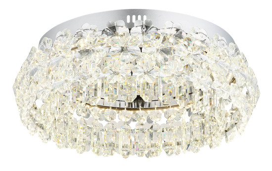 Globo Diann LED Deckenleuchte 40W Neutralweiß Verchromt, Metall Ø50cm 64140D