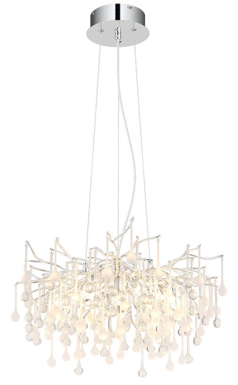 Globo Kronleuchter Maxine 10-flammig G9 Verchromt Metall Aluminium Ø60cm