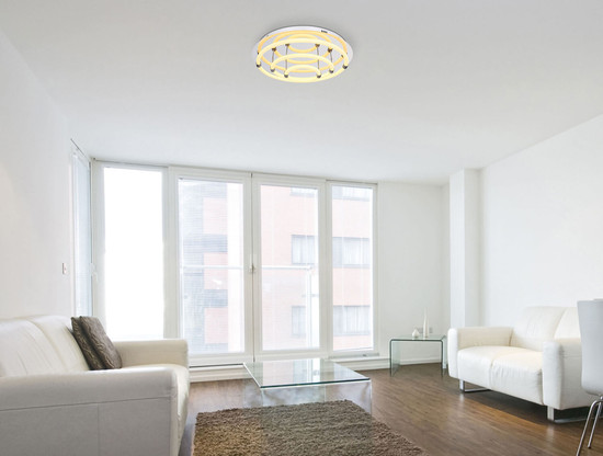 Globo Epi LED Deckenleuchte 54W Warmweiß Verchromt, Metall 15cm 65001D2