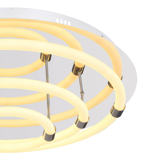 Globo Epi LED Deckenleuchte 54W Warmweiß Verchromt, Metall 15cm 65001D2