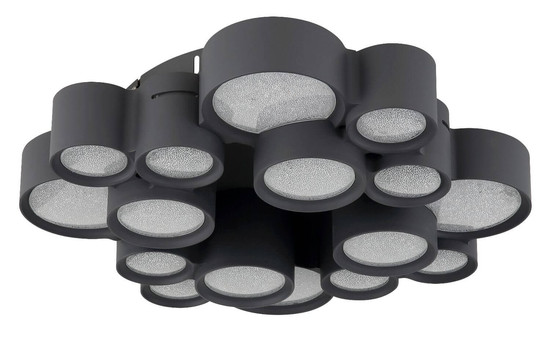 Globo LED Deckenleuchte Darla 28W warmweiss Anthrazit matt Metall Ø45cm