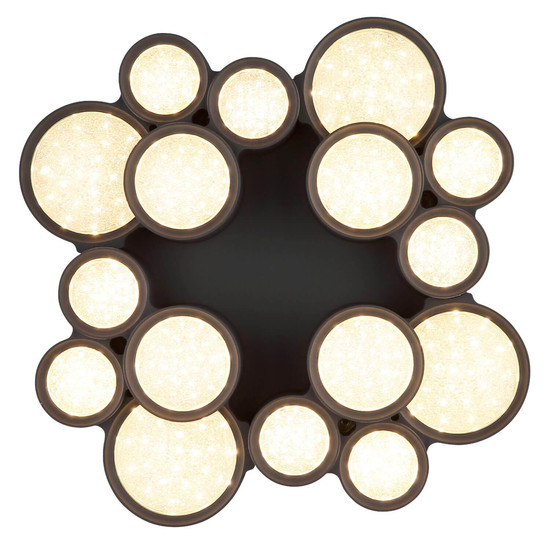 Globo LED Deckenleuchte Darla 28W warmweiss Anthrazit matt Metall Ø45cm