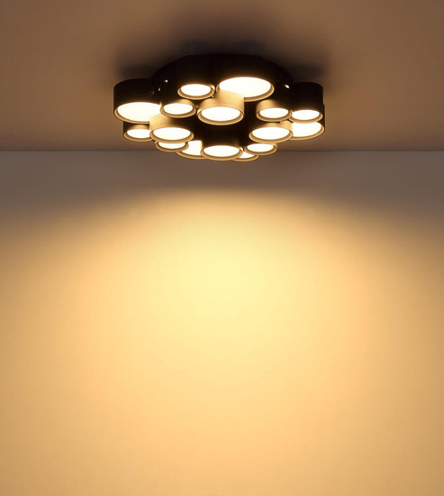 Globo LED Deckenleuchte Darla 28W warmweiss Anthrazit matt Metall Ø45cm