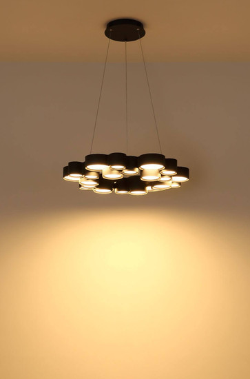 Globo LED Pendelleuchte Darla 36W warmweiss Anthrazit matt Metall Ø59cm