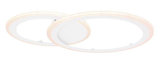 Globo Fenna LED Deckenleuchte 40W CCT Weiß, Metall Fernbedienung Nachtlicht Memoryfunktion 6cm 67120-40