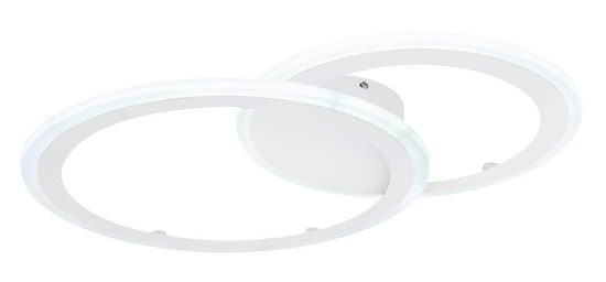 Globo Fenna LED Deckenleuchte 40W CCT Weiß, Metall Fernbedienung Nachtlicht Memoryfunktion 6cm 67120-40