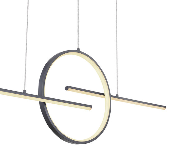 Globo Barral LED Hängeleuchte 50W CCT Graphit, Metall Fernbedienung Nachtlicht Memoryfunktion 150cm 67121-50G