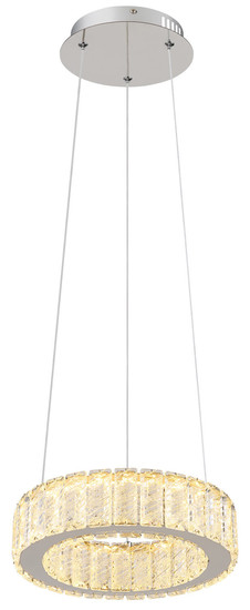 Globo Mucky LED Hängeleuchte 30W CCT Verchromt, Metall Fernbedienung Nachtlicht Memoryfunktion Ø30cm 67162-30