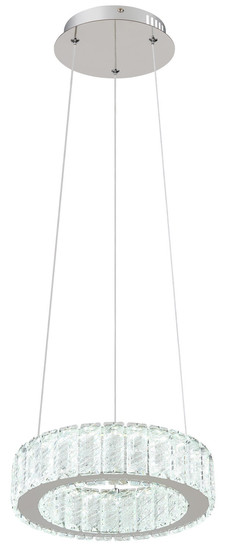 Globo Mucky LED Hängeleuchte 30W CCT Verchromt, Metall Fernbedienung Nachtlicht Memoryfunktion Ø30cm 67162-30