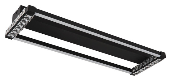 Globo Mariella LED Deckenleuchte 24W CCT Schwarz Matt, Metall Fernbedienung Nachtlicht Memoryfunktion 7cm 67164D