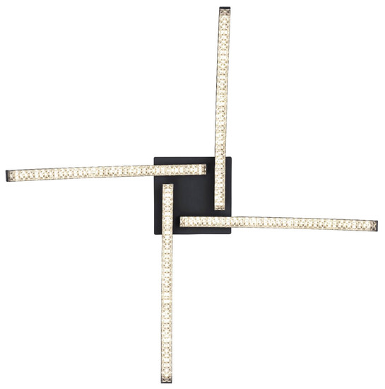 Globo LED Deckenleuchte Jules 24W CCT warm-/neutral-/tageslichtweiss Schwarz matt Metall 69x69cm