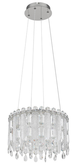 Globo Klunka LED Hängeleuchte 38W CCT Verchromt, Metall Fernbedienung Nachtlicht Memoryfunktion Ø39,5cm 67176-38