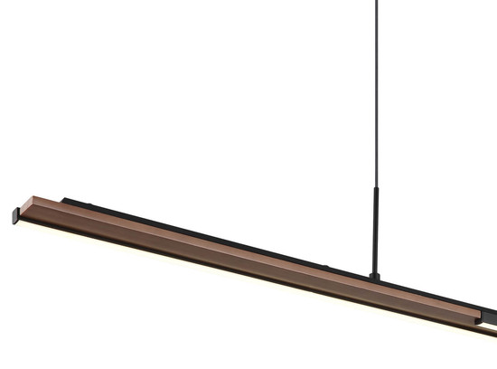 Globo Quito LED Hängeleuchte 24W Neutralweiß Schwarz Matt, Metall 150cm 67182