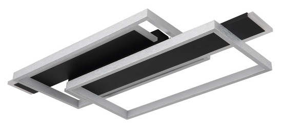 Globo Finnley LED Deckenleuchte 40W Warmweiß Schwarz Matt, Metall 8,2cm 67187-40