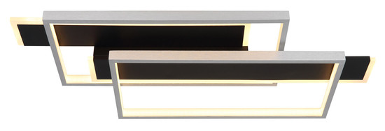 Globo Finnley LED Deckenleuchte 40W Warmweiß Schwarz Matt, Metall 8,2cm 67187-40