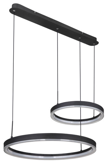 Globo Augusto LED Hängeleuchte 50W CCT Schwarz Matt, Metall Fernbedienung Nachtlicht Memoryfunktion 150cm 67189H1