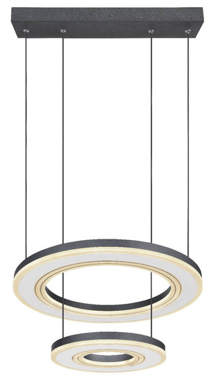 Globo LED Pendelleuchte Blasius 50W dimmbar Fernbedienung CCT warm-/tageslichtweiss Schwarz Metall Ø50cm