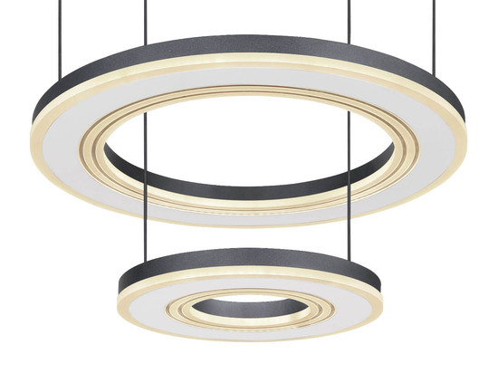 Globo LED Pendelleuchte Blasius 50W dimmbar Fernbedienung CCT warm-/tageslichtweiss Schwarz Metall Ø50cm