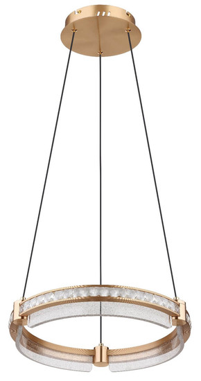 Globo LED Pendelleuchte Blondie 36W dimmbar Fernbedienung CCT warm-/tageslichtweiss Goldfarben klar Metall K5 Kristalle Ø40cm