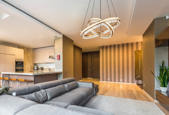 Globo Blondie LED Hängeleuchte 78W CCT Goldfarben, Metall Fernbedienung Nachtlicht Memoryfunktion 120cm 67196-78H