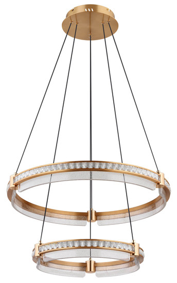 Globo Blondie LED Hängeleuchte 78W CCT Goldfarben, Metall Fernbedienung Nachtlicht Memoryfunktion 120cm 67196-78H