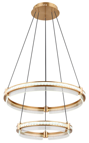 Globo Blondie LED Hängeleuchte 78W CCT Goldfarben, Metall Fernbedienung Nachtlicht Memoryfunktion 120cm 67196-78H